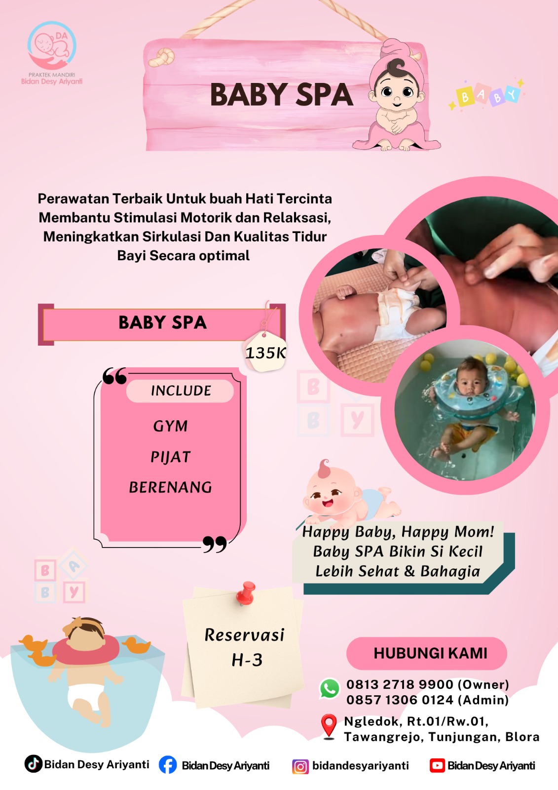 Brosur Harga Baby SPA