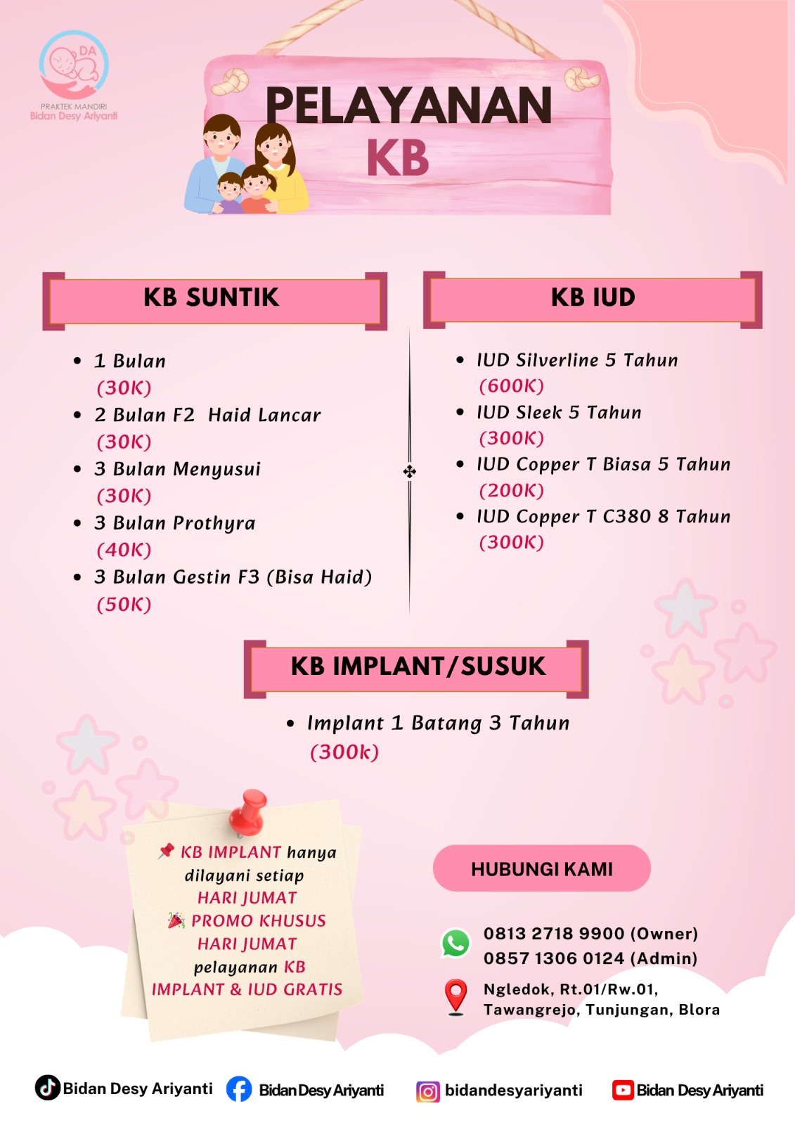 Brosur Harga Pelayanan KB